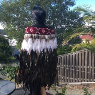 Adults Half Size - Long Feathered Earthy Brown Design