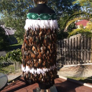 Adults Full Length - Earthy Brown + White Design