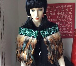 Adults Quarter Length - Green + Earthy Brown Design