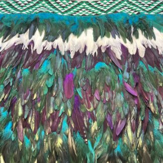 Adults Half Size - Paua Purple & White Design
